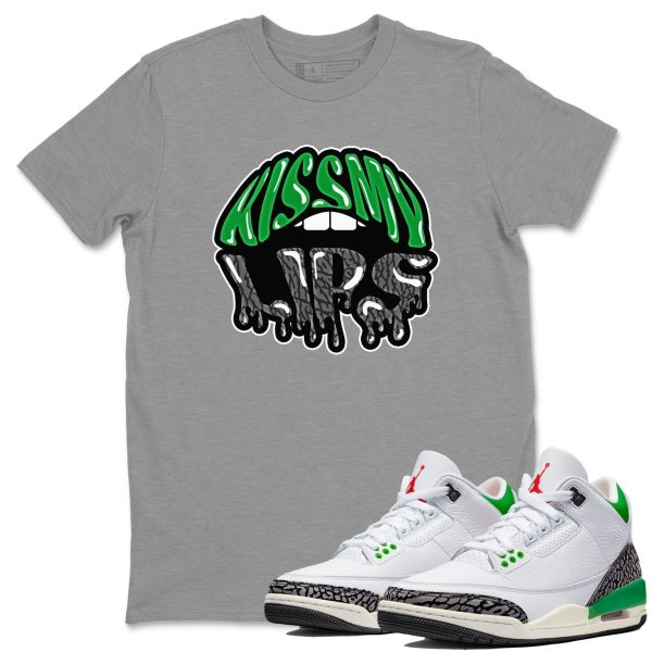 Kiss My Lips Unisex Short Sleeve T-Shirt - Shirt To Match 3s Lucky Green Jezsport.com