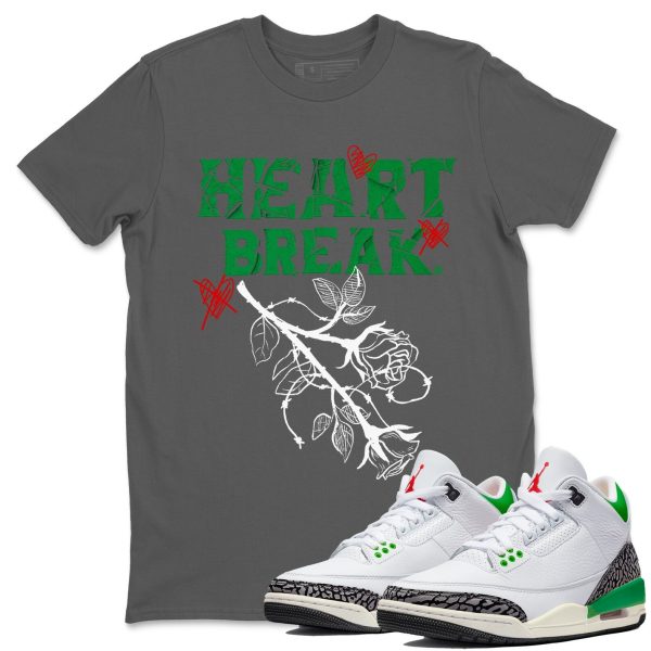 Heart Break Unisex Short Sleeve T-Shirt - Shirt To Match 3s Lucky Green Jezsport.com