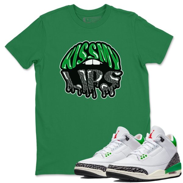 Kiss My Lips Unisex Short Sleeve T-Shirt - Shirt To Match 3s Lucky Green Jezsport.com