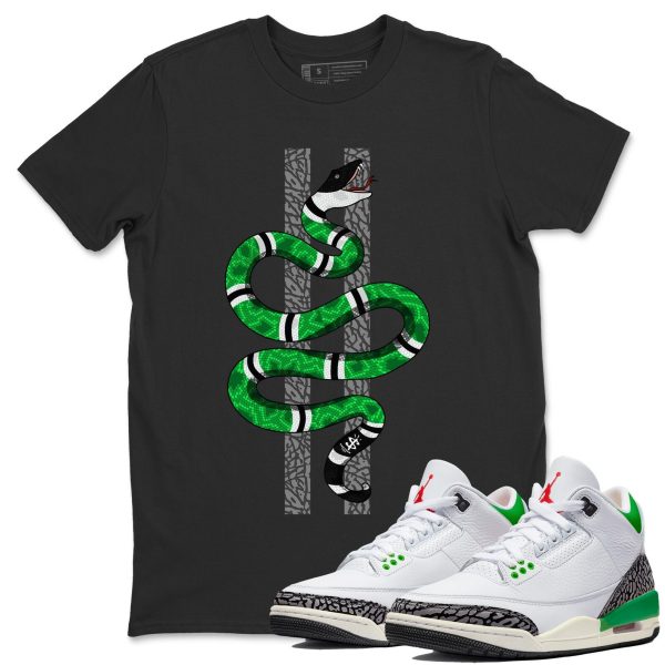 Snake Unisex Short Sleeve T-Shirt - Shirt To Match 3s Lucky Green Jezsport.com