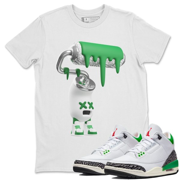 3D Paint Roller Unisex Short Sleeve T-Shirt - Shirt To Match 3s Lucky Green Jezsport.com