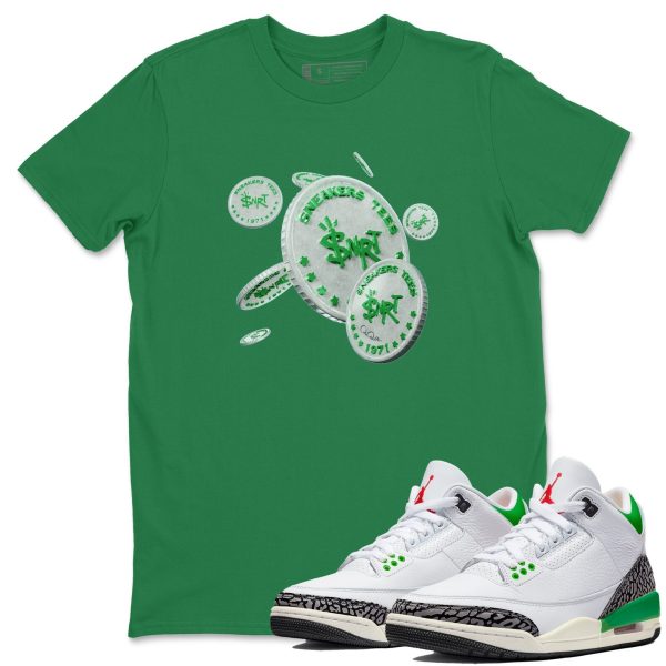 Drop Coin Unisex Short Sleeve T-Shirt - Shirt To Match 3s Lucky Green Jezsport.com