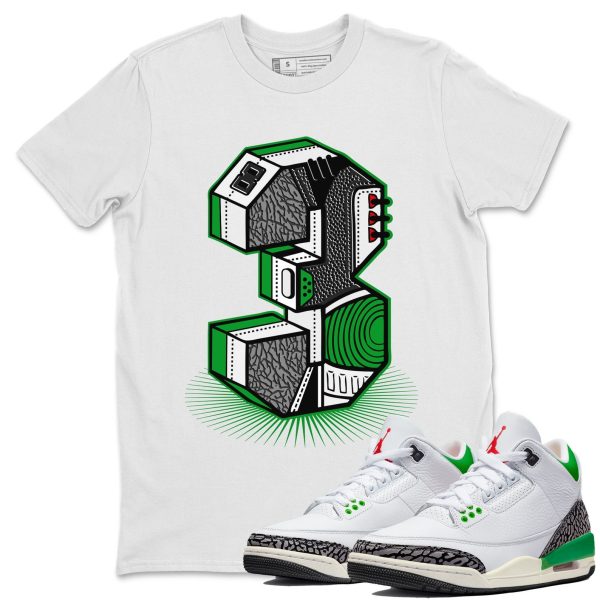 Number Statue Unisex Short Sleeve T-Shirt - Shirt To Match 3s Lucky Green Jezsport.com