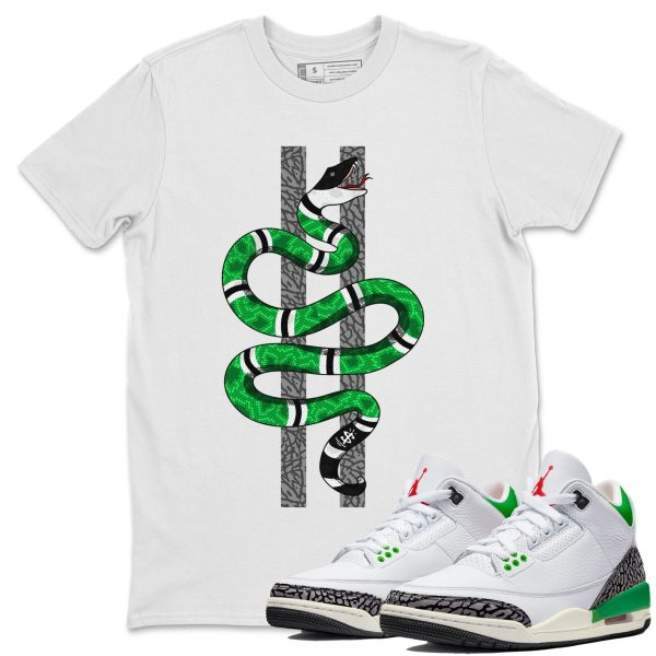 Snake Unisex Short Sleeve T-Shirt - Shirt To Match 3s Lucky Green Jezsport.com