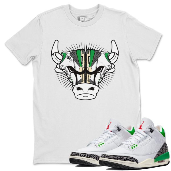 Sneaker Bull Head Unisex Short Sleeve T-Shirt - Shirt To Match 3s Lucky Green Jezsport.com