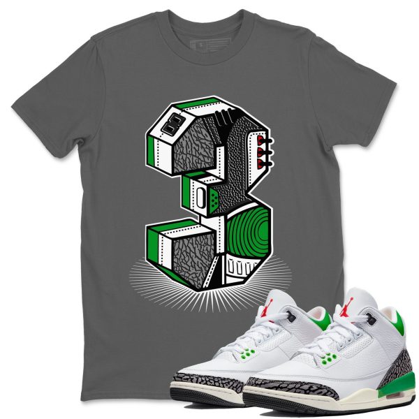 Number Statue Unisex Short Sleeve T-Shirt - Shirt To Match 3s Lucky Green Jezsport.com