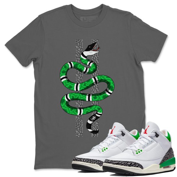 Snake Unisex Short Sleeve T-Shirt - Shirt To Match 3s Lucky Green Jezsport.com