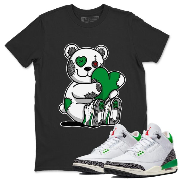 Hugging Bear Unisex Short Sleeve T-Shirt - Shirt To Match 3s Lucky Green Jezsport.com