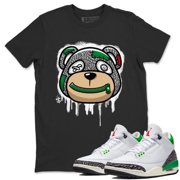 Bear Face Unisex Short Sleeve T-Shirt - Shirt To Match 3s Lucky Green Jezsport.com