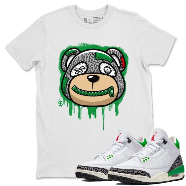 Bear Face Unisex Short Sleeve T-Shirt - Shirt To Match 3s Lucky Green Jezsport.com