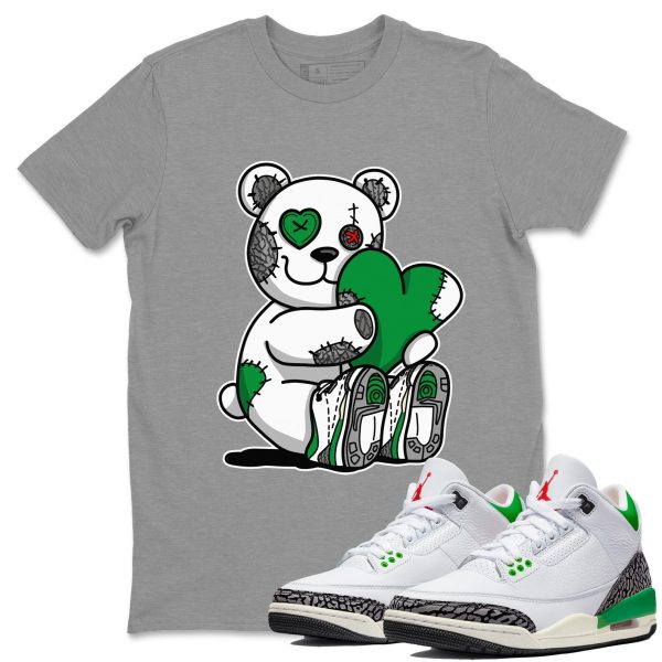 Hugging Bear Unisex Short Sleeve T-Shirt - Shirt To Match 3s Lucky Green Jezsport.com