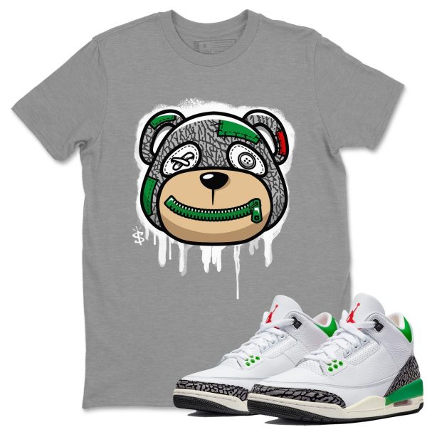 Bear Face Unisex Short Sleeve T-Shirt - Shirt To Match 3s Lucky Green Jezsport.com