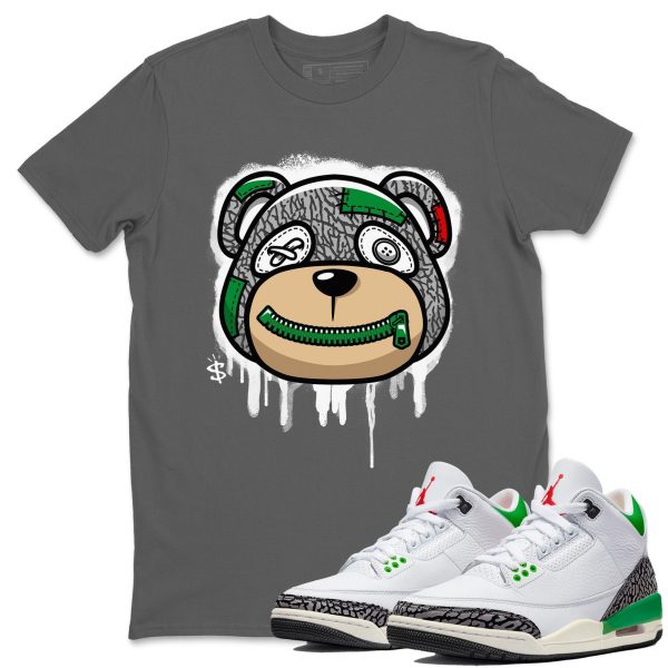 Bear Face Unisex Short Sleeve T-Shirt - Shirt To Match 3s Lucky Green Jezsport.com