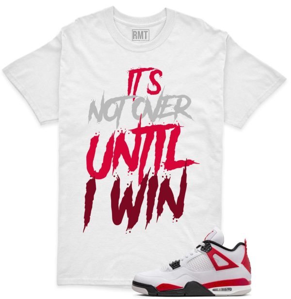 Red Cement 4s Matching Shirts, Not Over Tee Matching Jordan 4 Red Cement Jezsport.com