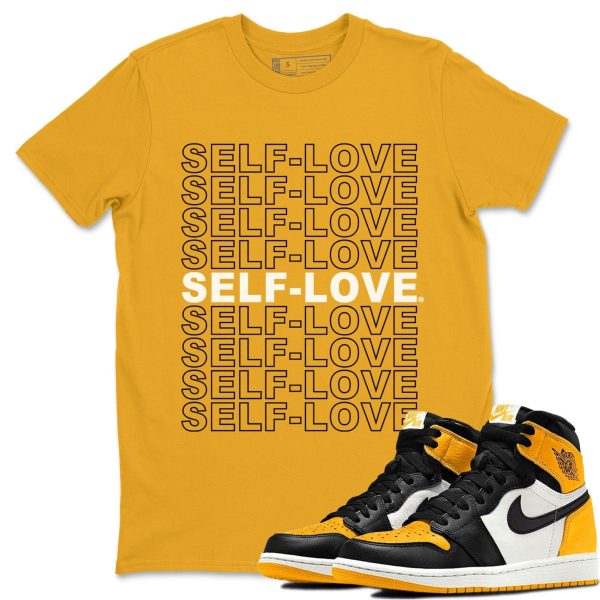 Self Love Unisex Crew Neck T-Shirt - Shirt To Match 1s Taxi Yellow Toe Jezsport.com