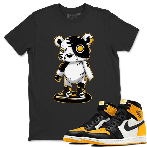 Cyborg Tiger Unisex Crew Neck T-Shirt - Shirt To Match 1s Taxi Yellow Toe Jezsport.com