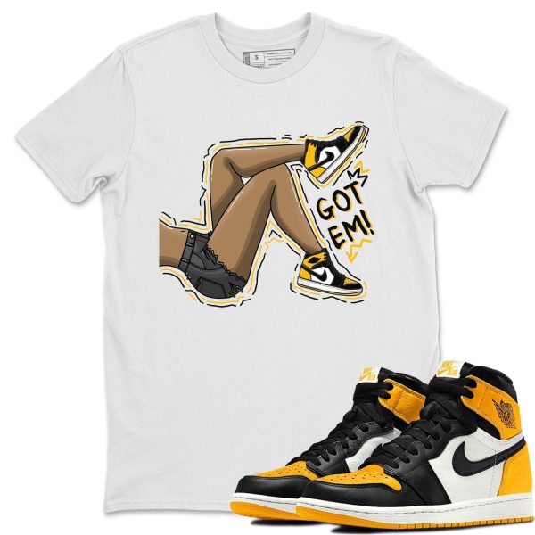 Got Em Legs Unisex Crew Neck T-Shirt - Shirt To Match 1s Taxi Yellow Toe Jezsport.com