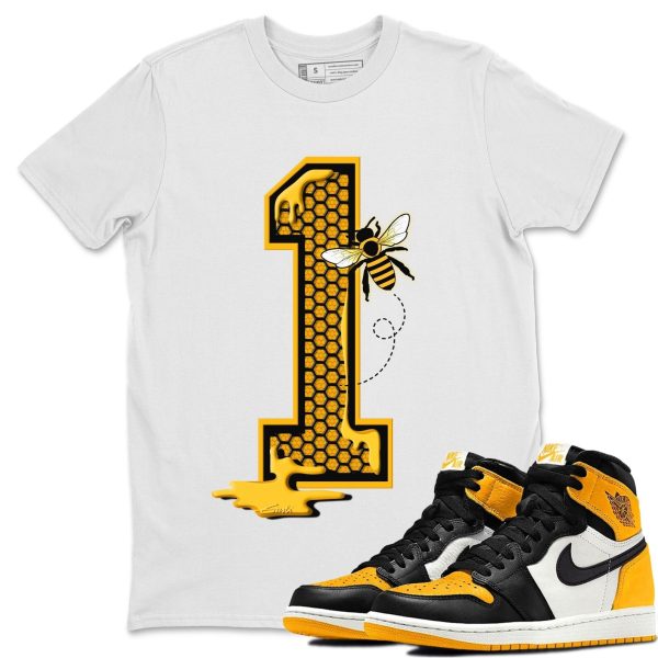 Bees Number 1 Unisex Crew Neck T-Shirt - Shirt To Match 1s Taxi Yellow Toe Jezsport.com