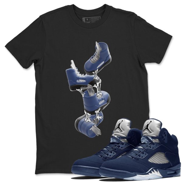 Gum Stuck On Shoes Unisex Crew Neck Sneaker Matching Tee Shirt To Match 5s Georgetown Jezsport.com