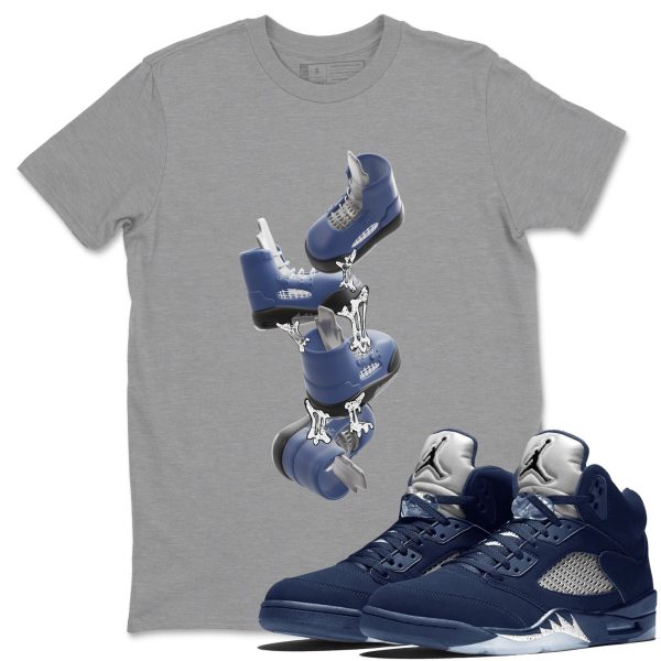 Gum Stuck On Shoes Unisex Crew Neck Sneaker Matching Tee Shirt To Match 5s Georgetown Jezsport.com