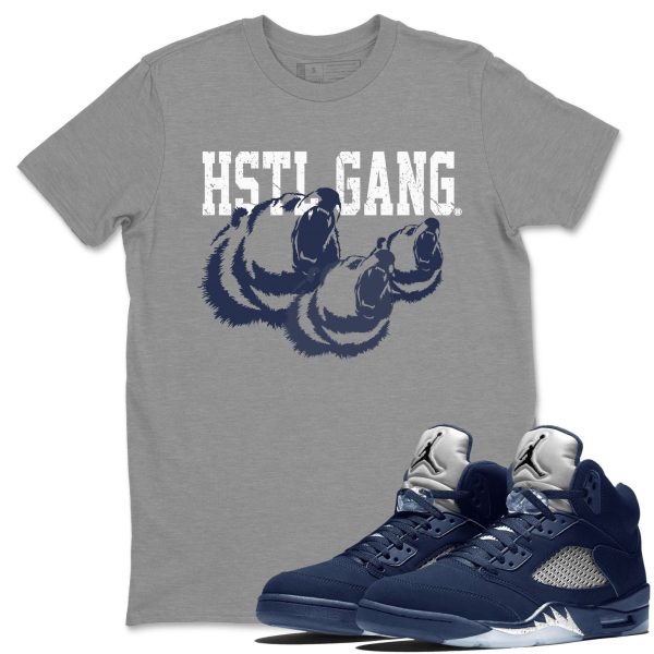 Hustle Gang Unisex Crew Neck Sneaker Matching Tee Shirt To Match 5s Georgetown Jezsport.com