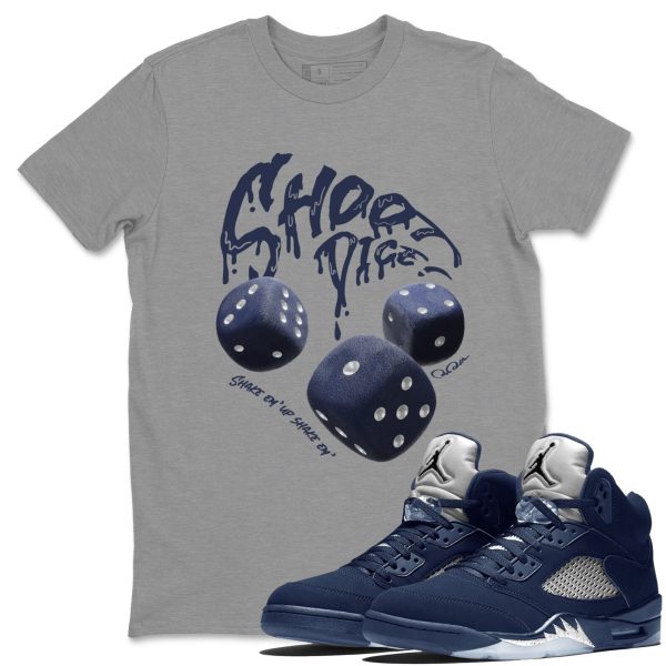 Shoot Dice Unisex Crew Neck Sneaker Matching Tee Shirt To Match 5s Georgetown Jezsport.com