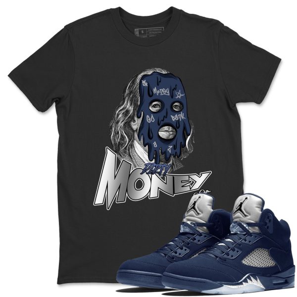 Dirty Money Unisex Crew Neck Sneaker Matching Tee Shirt To Match 5s Georgetown Jezsport.com