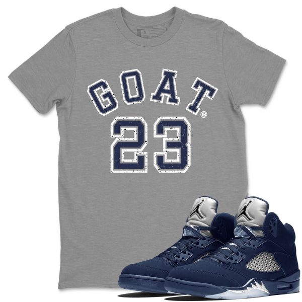 Goat 23 Unisex Crew Neck Sneaker Matching Tee Shirt To Match 5s Georgetown Jezsport.com