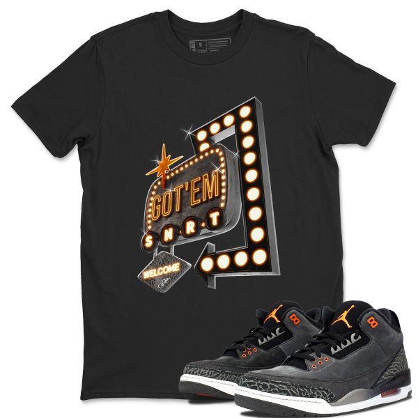 Retro Neon Sign Special Halloween Unisex Crew Neck Shirt To Match 3s Fear Jezsport.com