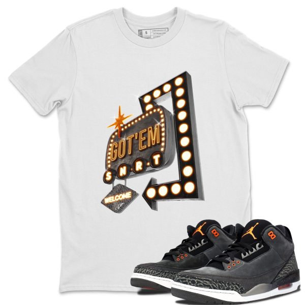 Retro Neon Sign Special Halloween Unisex Crew Neck Shirt To Match 3s Fear Jezsport.com