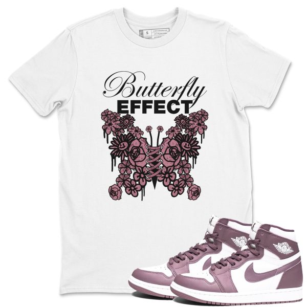 Butterfly Effect Unisex Crew Neck Sneaker Matching Tee Shirt To Match 1s Mauve Jezsport.com