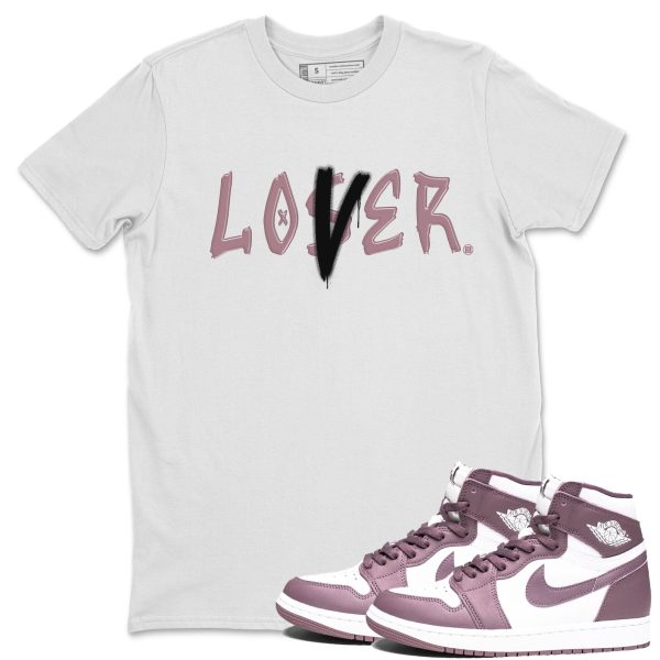 Loser Lover Unisex Crew Neck Sneaker Matching Tee Shirt To Match 1s Mauve Jezsport.com