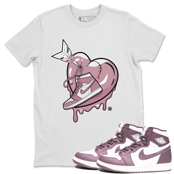 Mad In Love Unisex Crew Neck Sneaker Matching Tee Shirt To Match 1s Mauve Jezsport.com