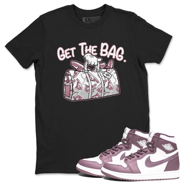 Get The Bag Unisex Crew Neck Sneaker Matching Tee Shirt To Match 1s Mauve Jezsport.com