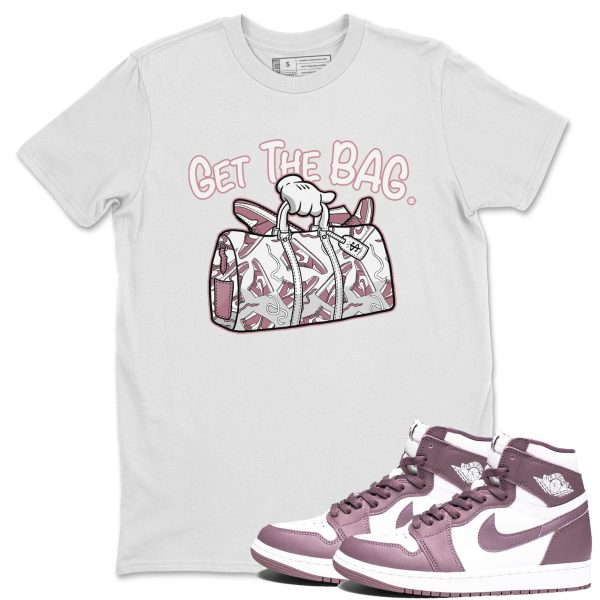 Get The Bag Unisex Crew Neck Sneaker Matching Tee Shirt To Match 1s Mauve Jezsport.com