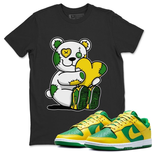 Hugging Bear Unisex Crew Neck Sneaker Matching Tee Shirt To Match Dunks Reverse Brazil Jezsport.com