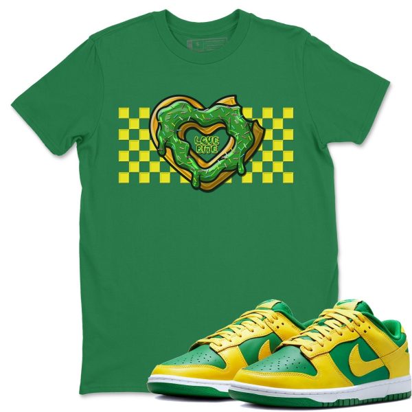 Love Bite Unisex Crew Neck Sneaker Matching Tee Shirt To Match Dunks Reverse Brazil Jezsport.com