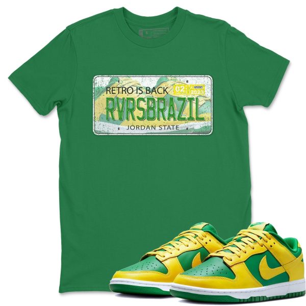 Sneaker Plate Unisex Crew Neck Sneaker Matching Tee Shirt To Match Dunks Reverse Brazil Jezsport.com