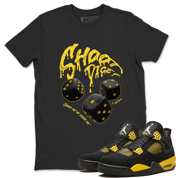 Shoot Dice Unisex Crew Neck Sneaker Matching Tee Shirt To Match 4s Thunder Jezsport.com