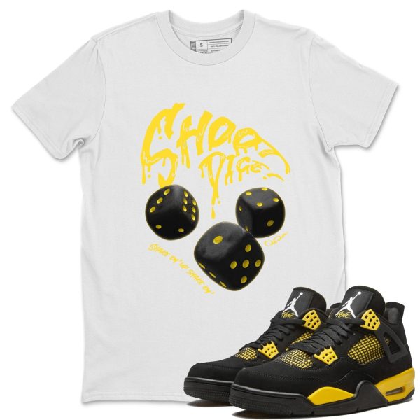 Shoot Dice Unisex Crew Neck Sneaker Matching Tee Shirt To Match 4s Thunder Jezsport.com