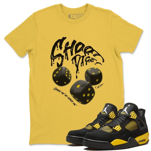 Shoot Dice Unisex Crew Neck Sneaker Matching Tee Shirt To Match 4s Thunder Jezsport.com