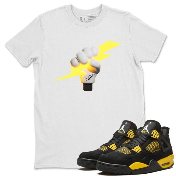 Grab The Thunder Unisex Crew Neck Sneaker Matching Tee Shirt To Match 4s Thunder Jezsport.com