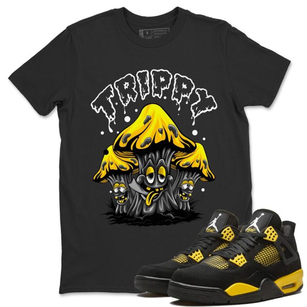 Trippy Unisex Crew Neck Sneaker Matching Tee Shirt To Match 4s Thunder Jezsport.com