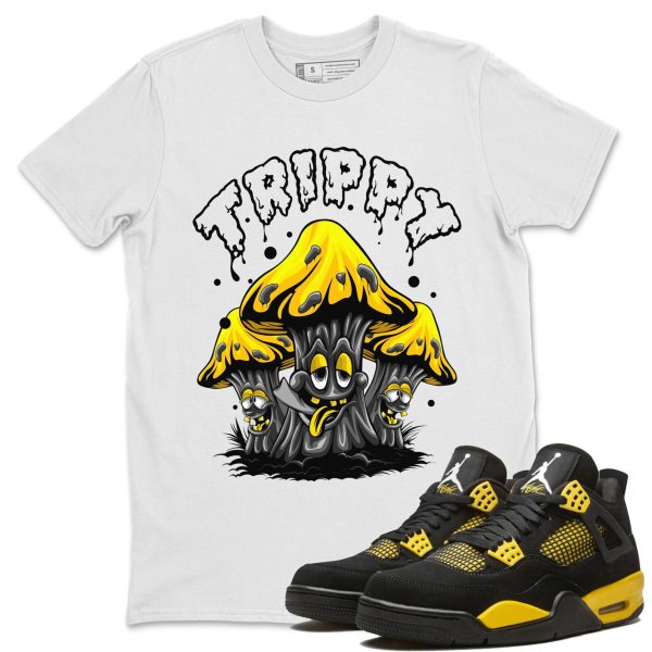 Trippy Unisex Crew Neck Sneaker Matching Tee Shirt To Match 4s Thunder Jezsport.com