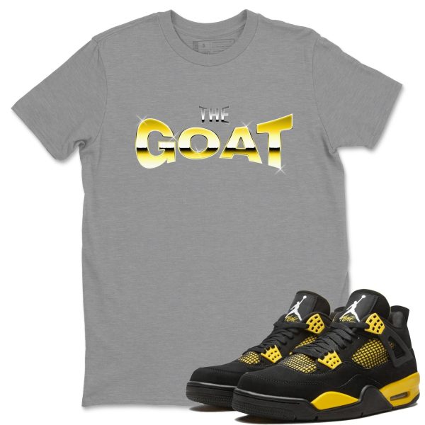 The Goat Unisex Crew Neck Sneaker Matching Tee Shirt To Match 4s Thunder Jezsport.com