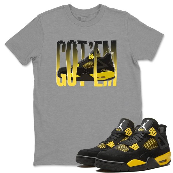 Wiggling Gotem Unisex Crew Neck Sneaker Matching Tee Shirt To Match 4s Thunder Jezsport.com