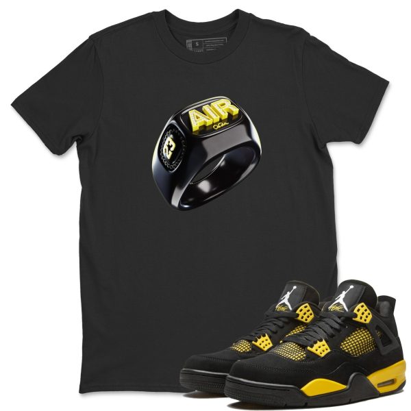 Diamond Ring Unisex Crew Neck Sneaker Matching Tee Shirt To Match 4s Thunder Jezsport.com