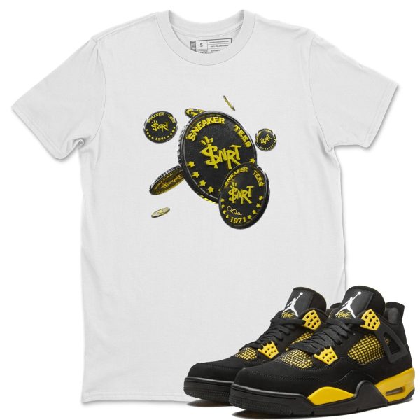 Coin Drop Unisex Crew Neck Sneaker Matching Tee Shirt To Match 4s Thunder Jezsport.com