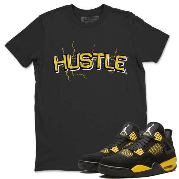 Electric Hustle Unisex Crew Neck Sneaker Matching Tee Shirt To Match 4s Thunder Jezsport.com