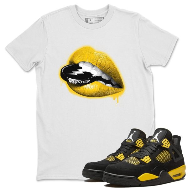 Lips Coin Unisex Crew Neck Sneaker Matching Tee Shirt To Match 4s Thunder Jezsport.com